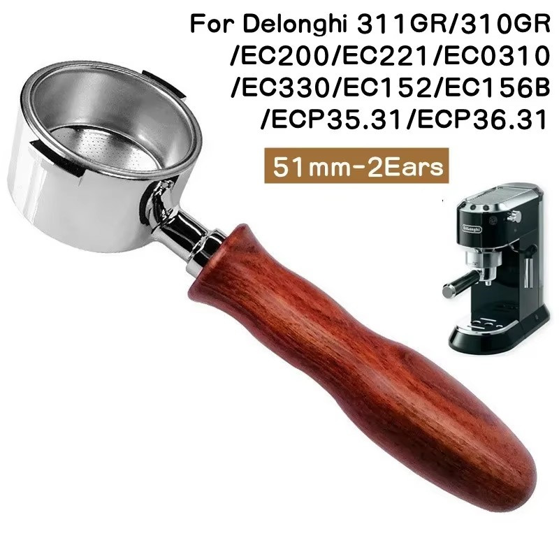 Delonghi Espresso Magnifica - Voor Delonghi EC200/221/330,ECP35.31/36.31,Delonghi ECO310 Koffiezetapparaat Bodemloze