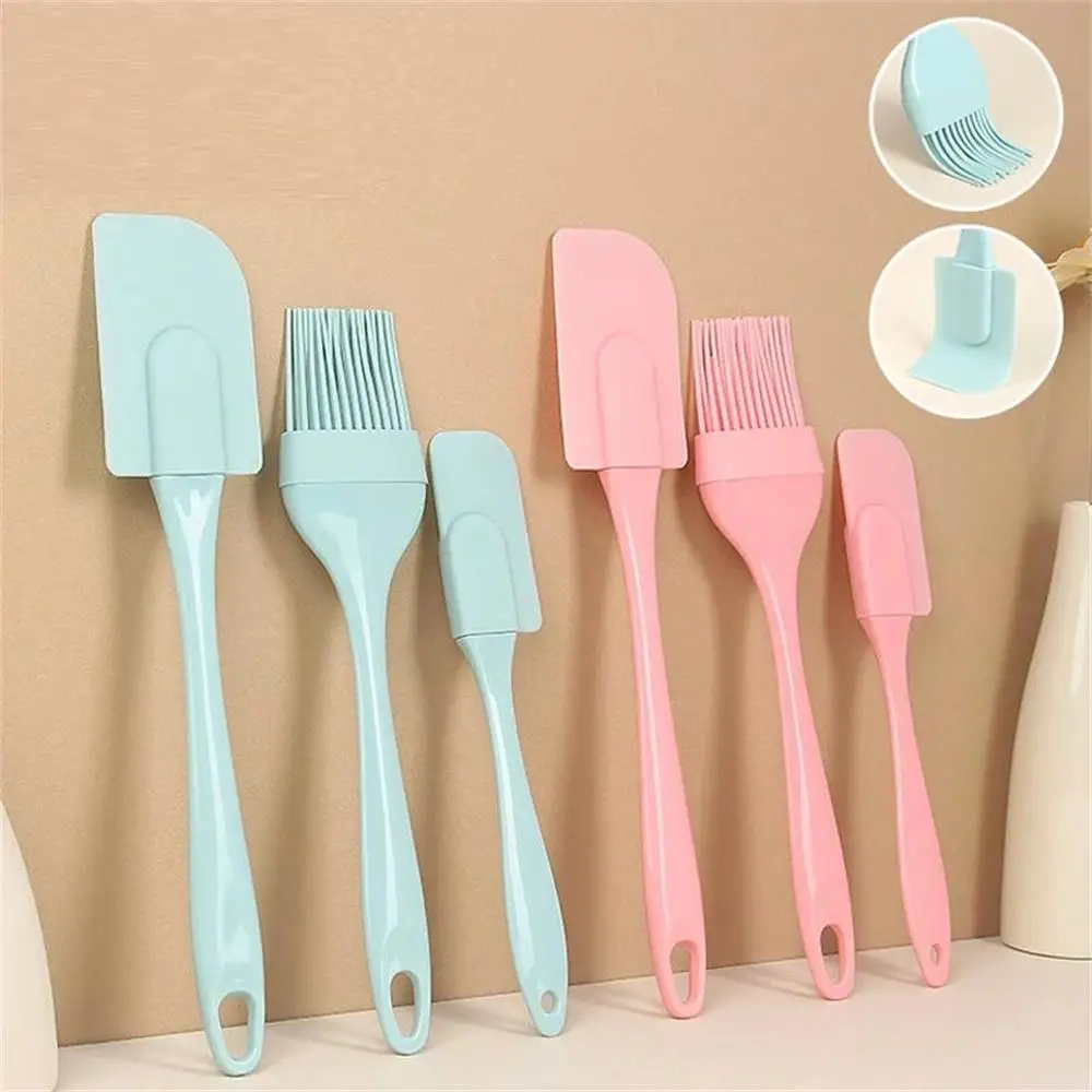 Kitchen Baking Brush - 3 Stuks Non-stick Siliconen Crème Schraper
