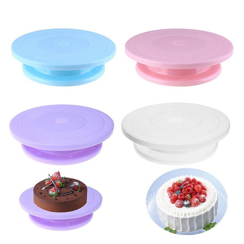 Kitchen Baking Table - 1 Stuk Plastic Taartplaat Draaitafel Roterende