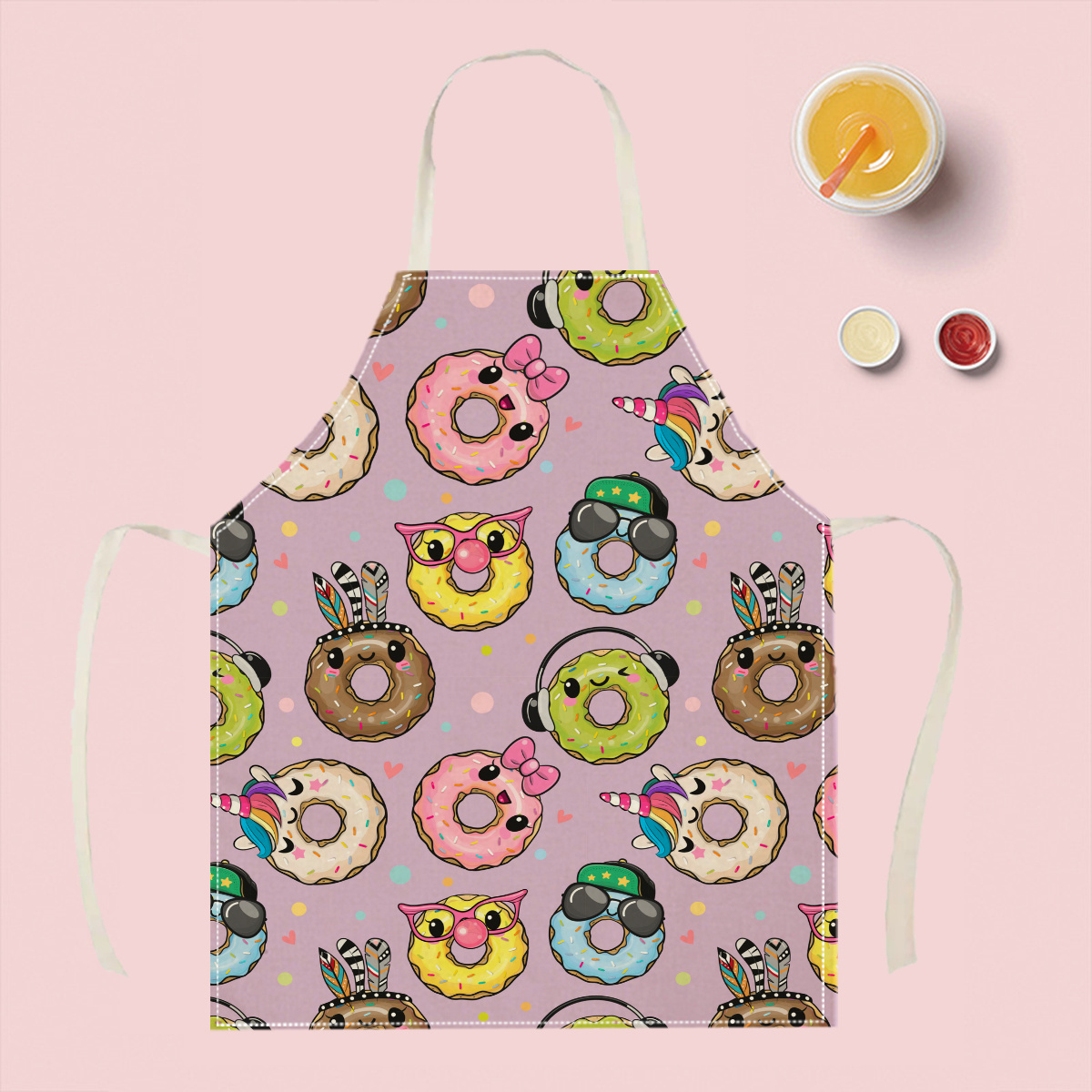 Kitchen Baking Area Ideas - 1pc Leuke Cartoon Donut Schort Grappige