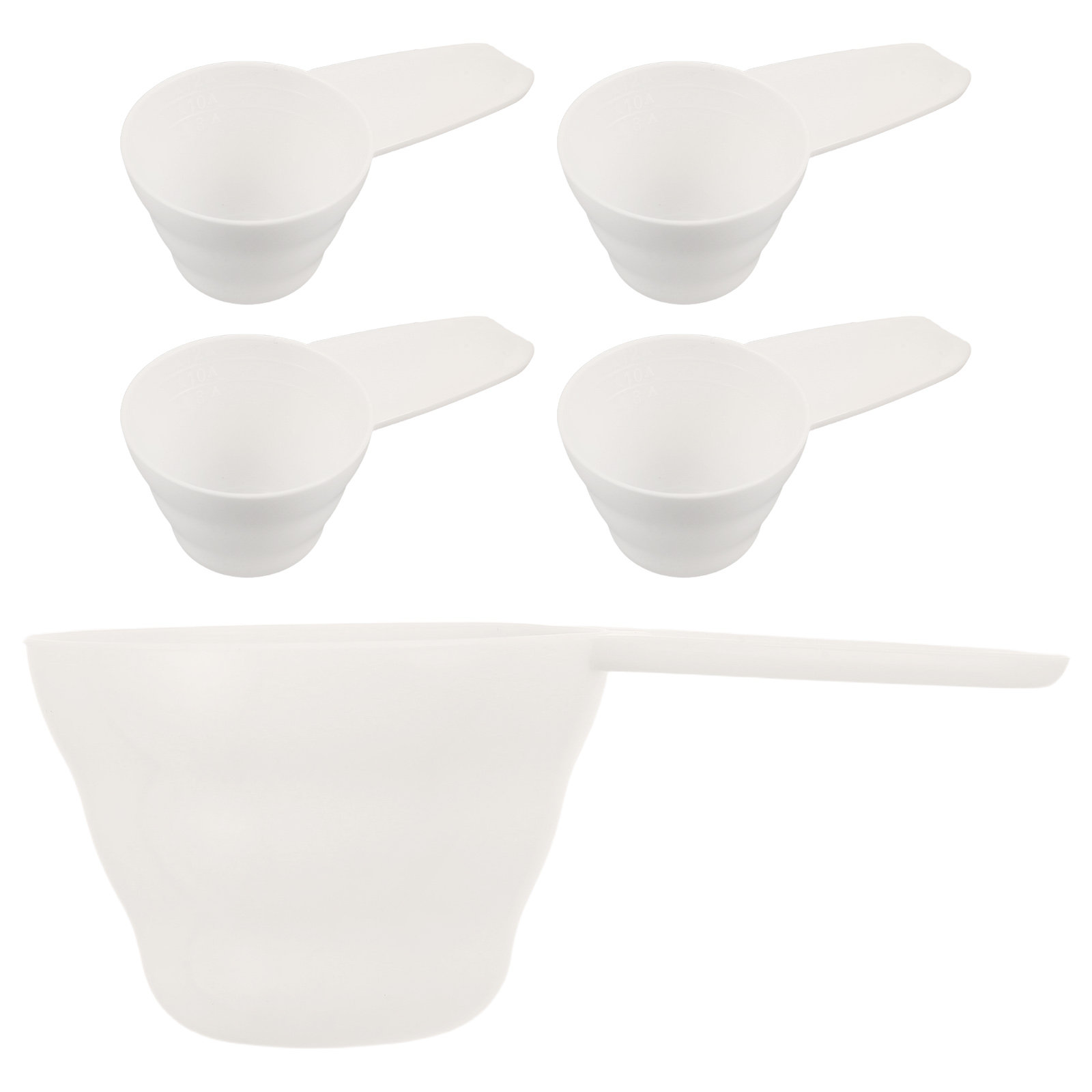 Baking (Kitchen Ingredient) - Set van 5 kunststof maatlepels, geschikt