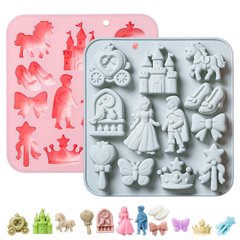 Kitchen Tools For Baking - 🌸 12-delige prins, prinses siliconen mal