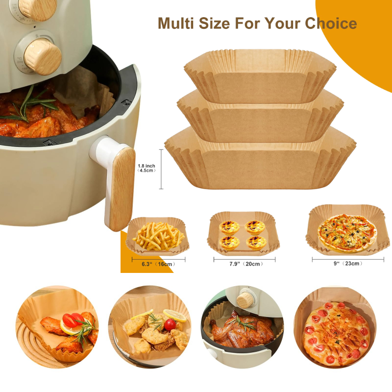 Kitchen Baking Brush - Airfryer papier, ovenpapier, wegwerpborstel, antiaanbak airfryer