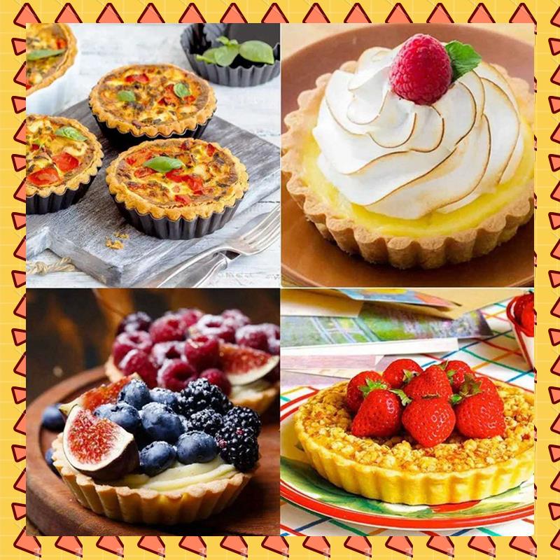 Tart Pan Loose - A008 18 Stuks 4In/10Cm Mini Pie