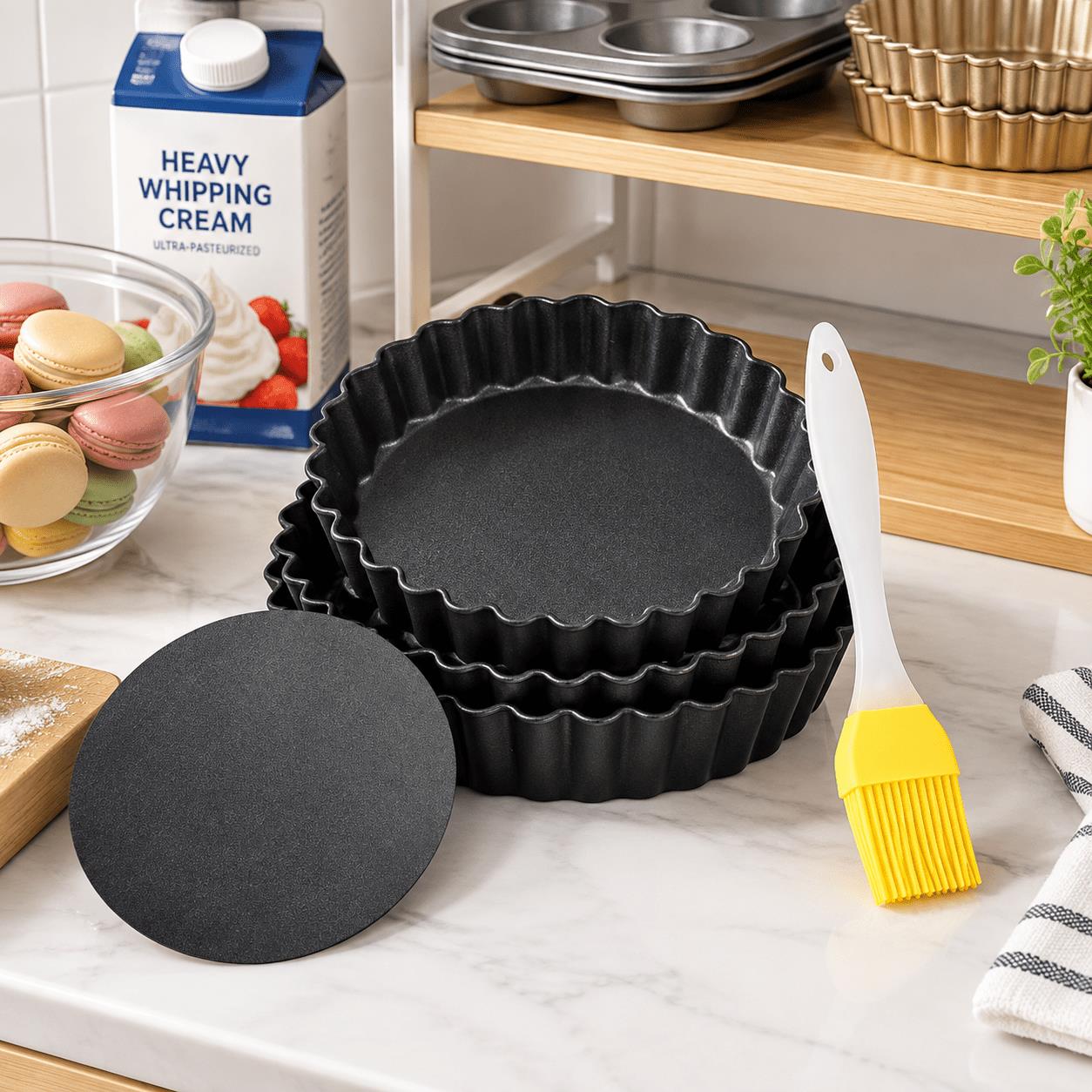 Tart Pan Loose - Tartvorm met gegroefde, losse bodem en