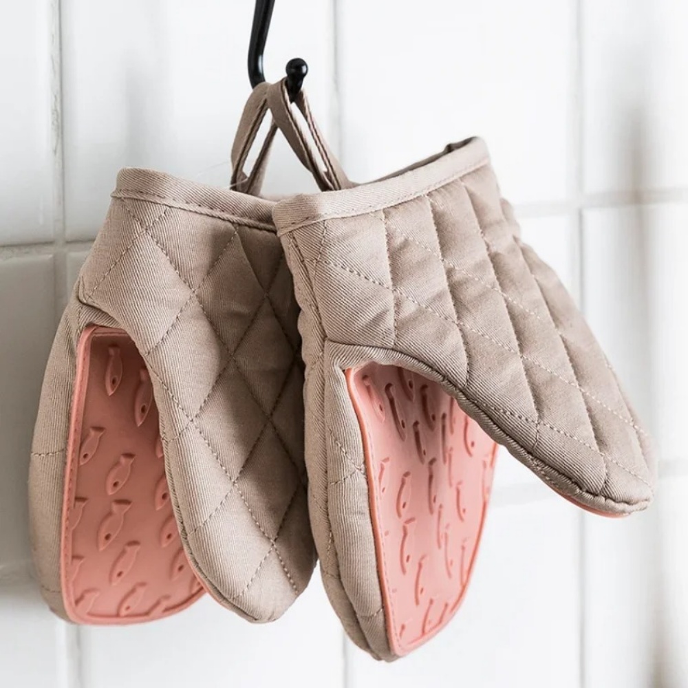 Kitchen Baking Gloves - 1 stuks siliconen ovenwant in visvorm,
