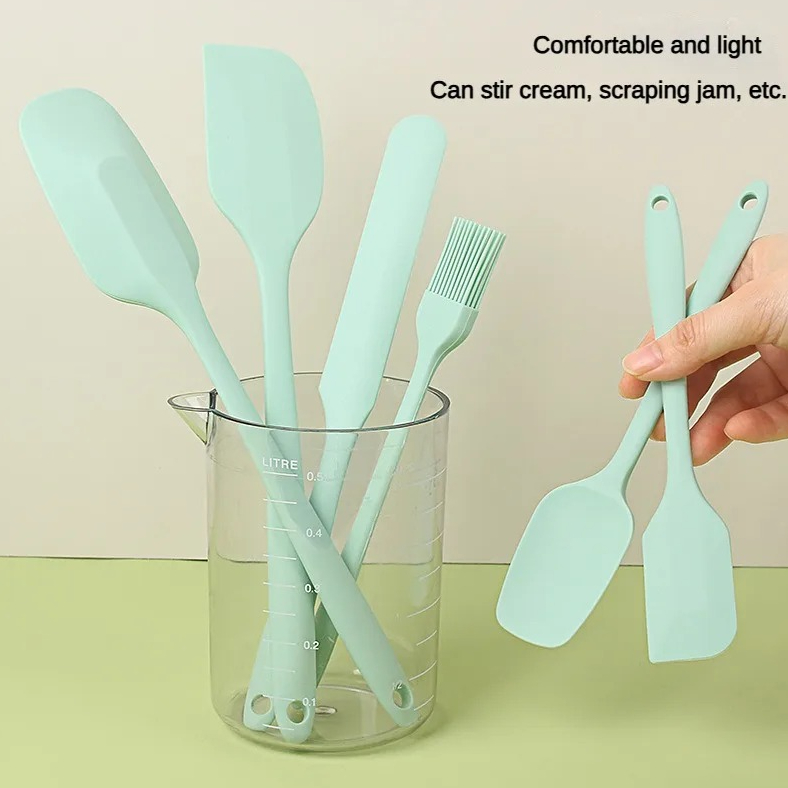 Kitchen Baking Brush - 6-delige schattige keuken gadgetset, siliconen spatelset