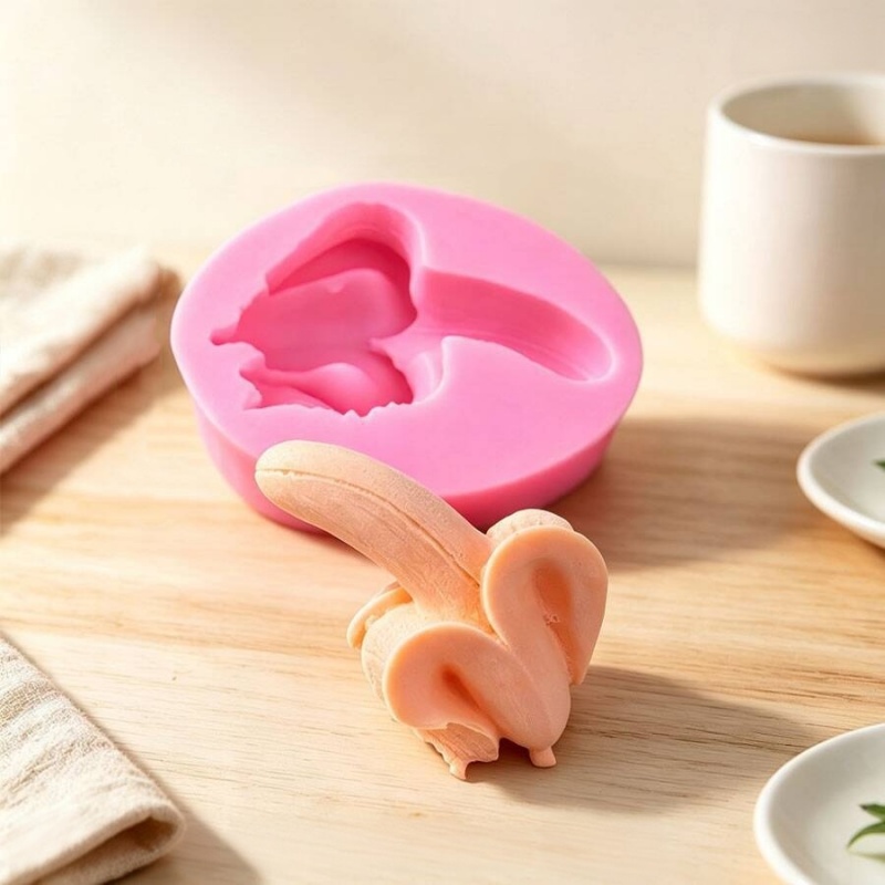 Baking Kitchen Diy - Banaan siliconen mal DIY 3D stereoscopisch