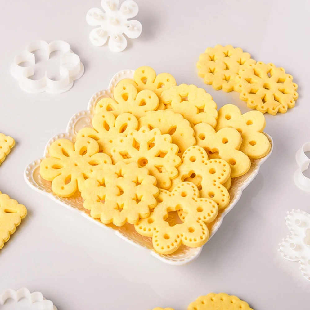 Baking Kitchen Diy - Geometrisch patroon uitgeholde koekjesvorm stempel sandwich