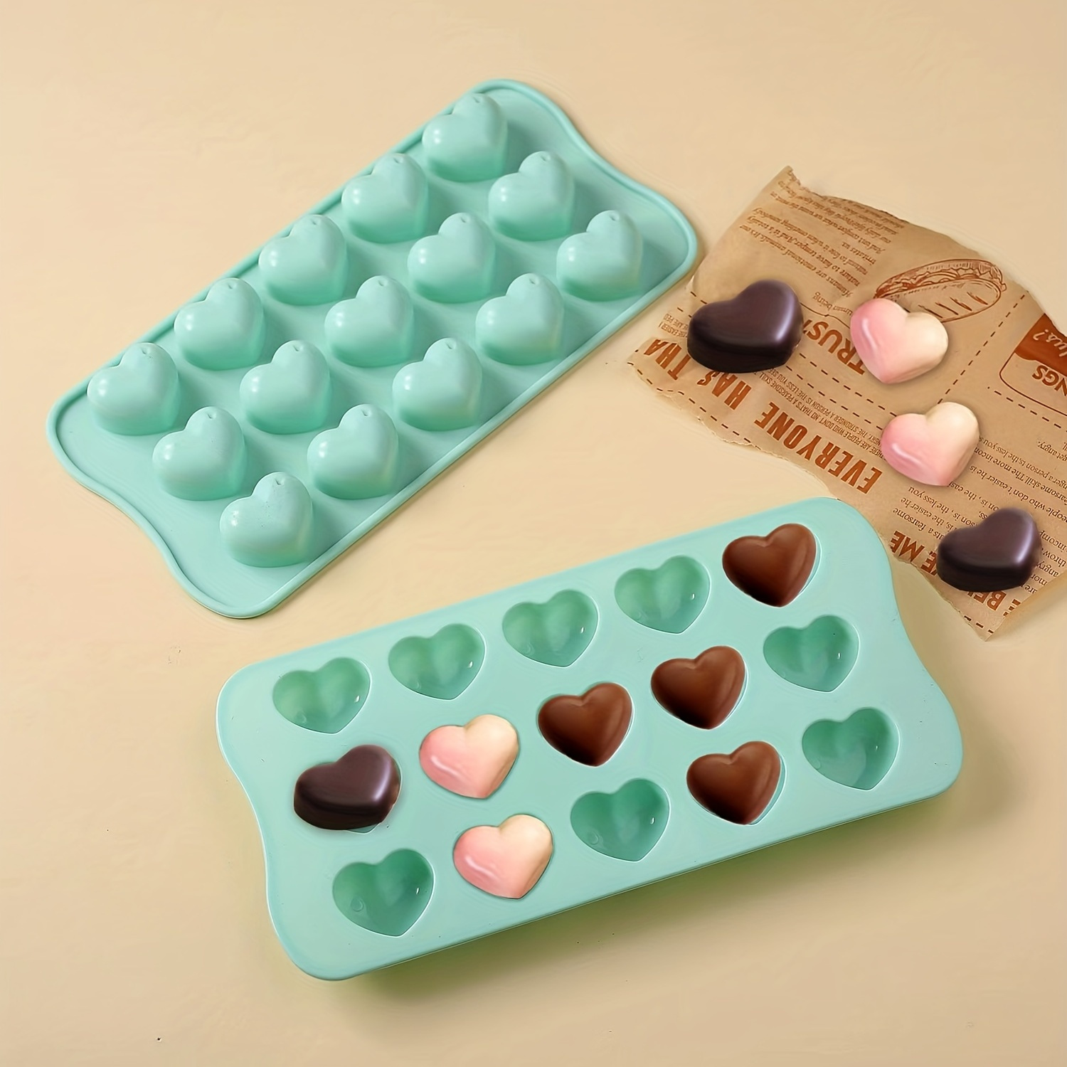 Baking Kitchen Diy - 1 stuk 3D hartvormige chocoladevorm -