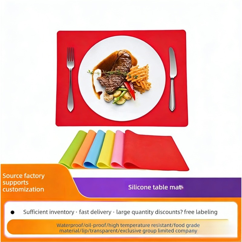Kitchen Baking Table - 40*30*0.055CM siliconen bakmat, antiaanbaklaag, placemat, tafelbeschermer,