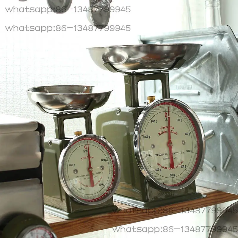 Kitchen Baking Table - Metalen keukenweegschaal retro bakweegschaal restaurant schaal