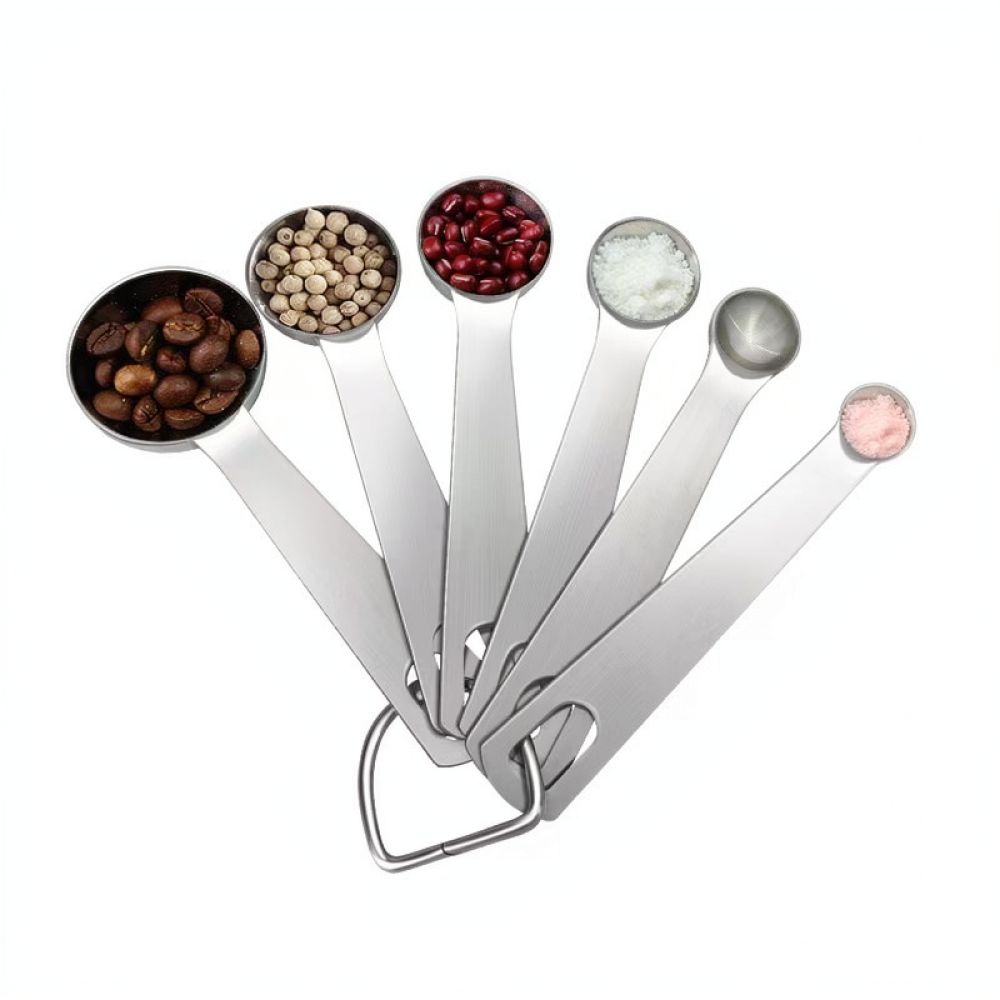 Baking (Kitchen Ingredient) - Set roestvrijstalen maatlepels, keukengereedschap voor het