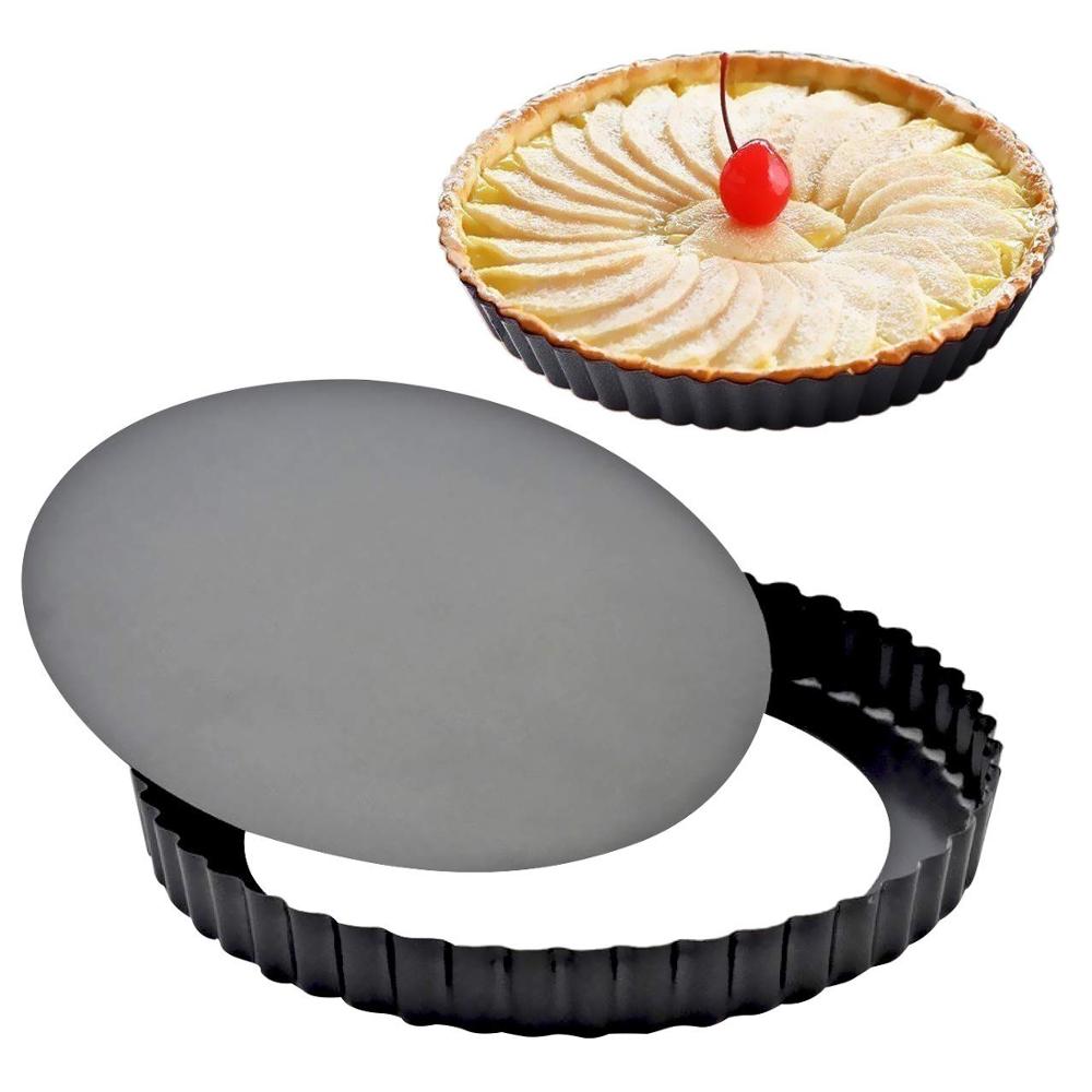 Tart Pan Loose - 24CM Quiche Pannen Verwijderbare Bodem Mini