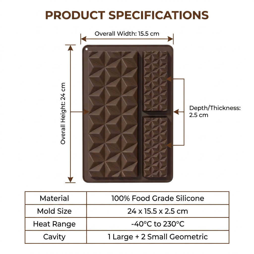 2-in-1 siliconen chocoladereep - Baking Kitchen Diy recensie en prijs