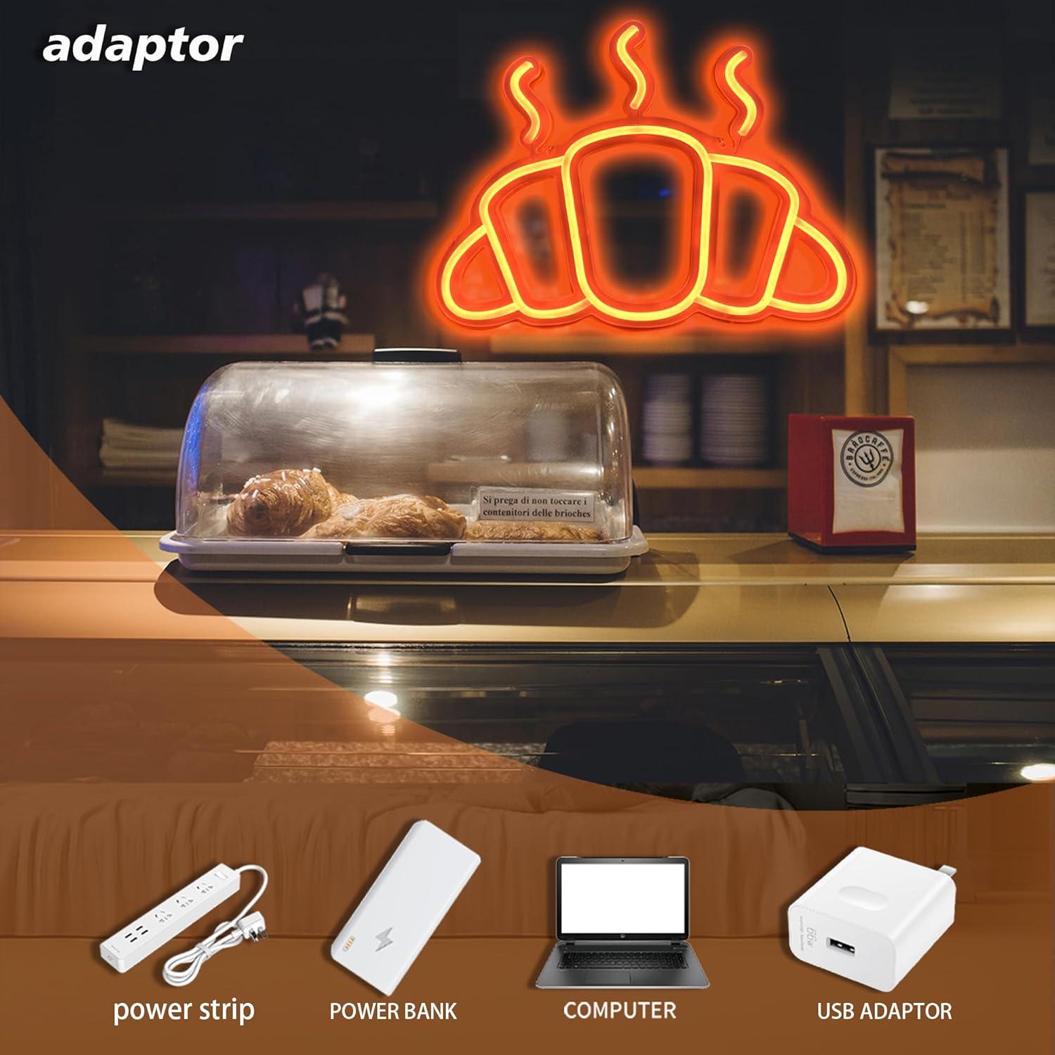 Croissant Neon Sign USB-aanged - Kitchen Bakery recensie en prijs