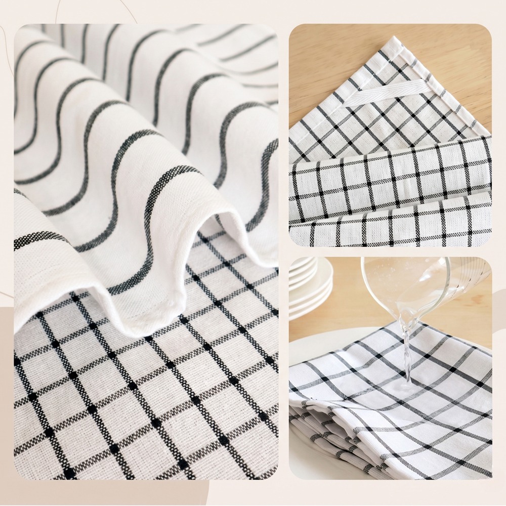4 stuks moderne geruite katoen - Kitchen Baking Table recensie en prijs