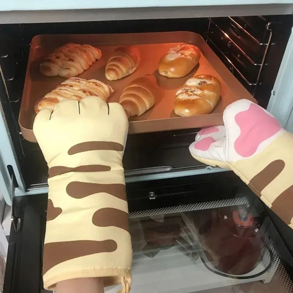 Magnetron lange katoenen hands - Kitchen Baking Gloves recensie en prijs
