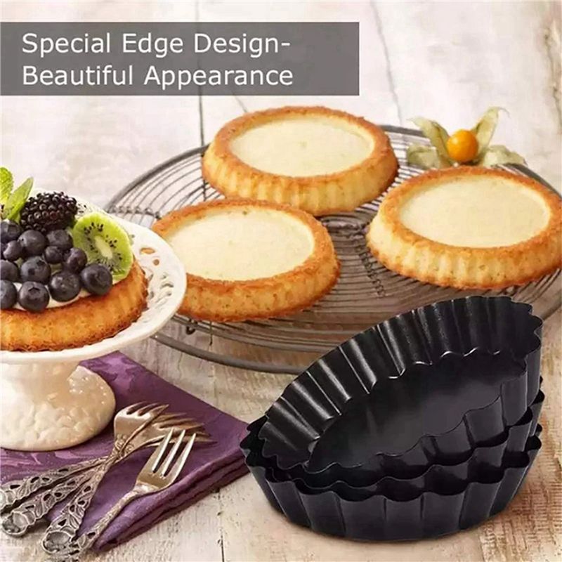 8 Stuks 4In/10Cm Mini Pie Muff - Tart Pan Loose recensie en prijs