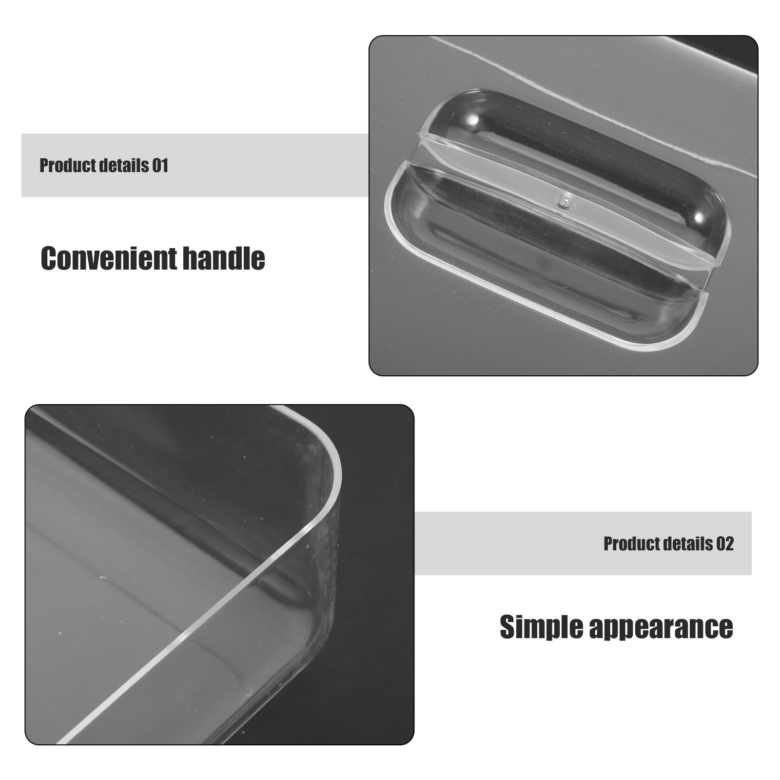 2 Stuks Helder Acryl Rechthoek - Kitchen Bakery recensie en prijs