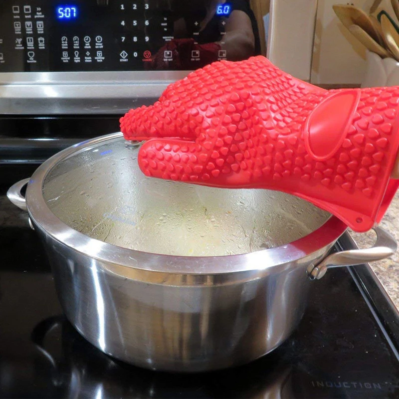BBQ siliconen grillhandschoene - Kitchen Baking Gloves recensie en prijs