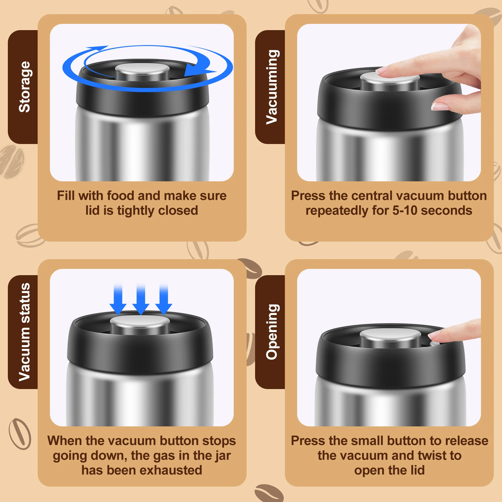Koffie verzegelde pot Roestvri - Kitchen Bank recensie en prijs