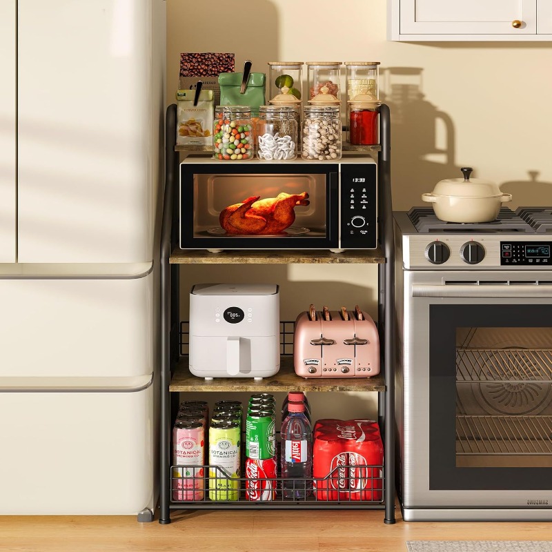 Vierlaags ijzeren houten opber - Kitchen Baking Table recensie en prijs