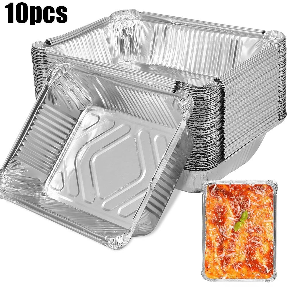 10 STKS Wegwerp Aluminiumfolie - Kitchen Baking Containers recensie en prijs