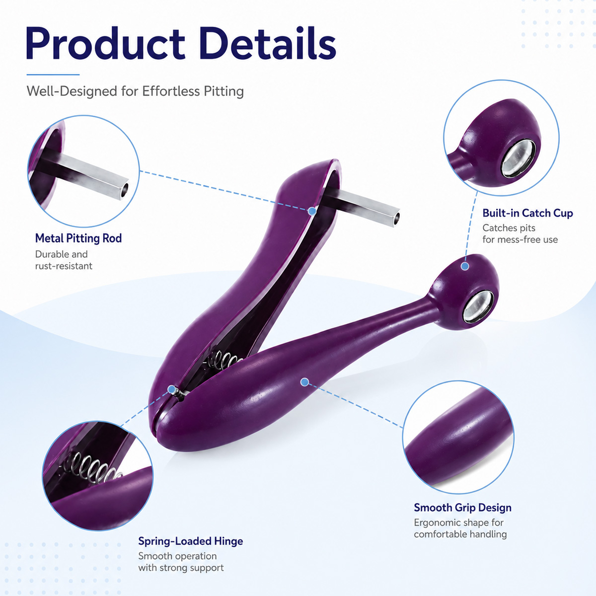 Handmatige kersenontpitter en  - Kitchen Tools For Baking recensie en prijs