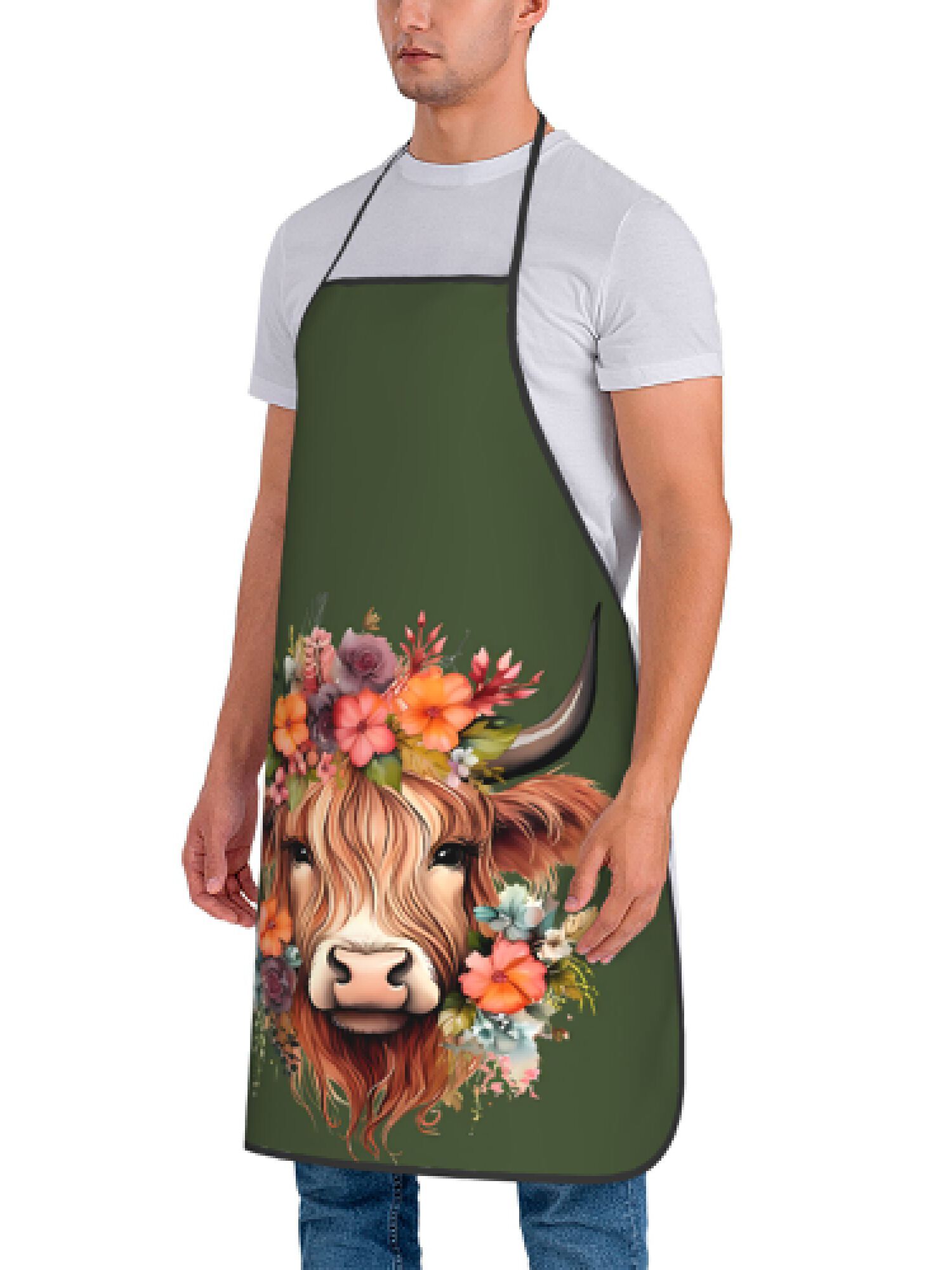 1 stuk Fun Highland Cow Floral - Kitchen Baking Area Ideas recensie en prijs
