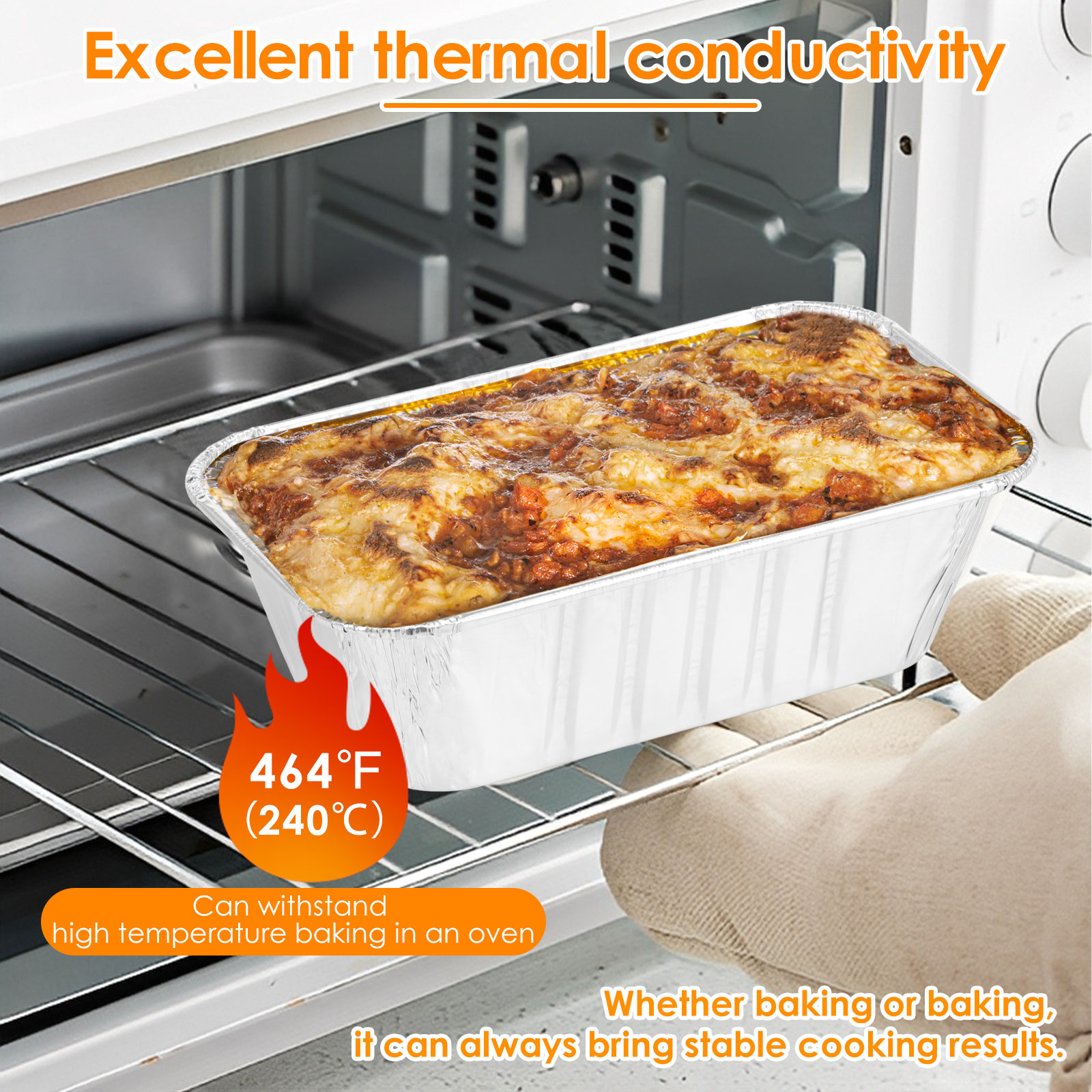 Rechthoekige aluminiumfolie ba - Kitchen Baking Containers recensie en prijs