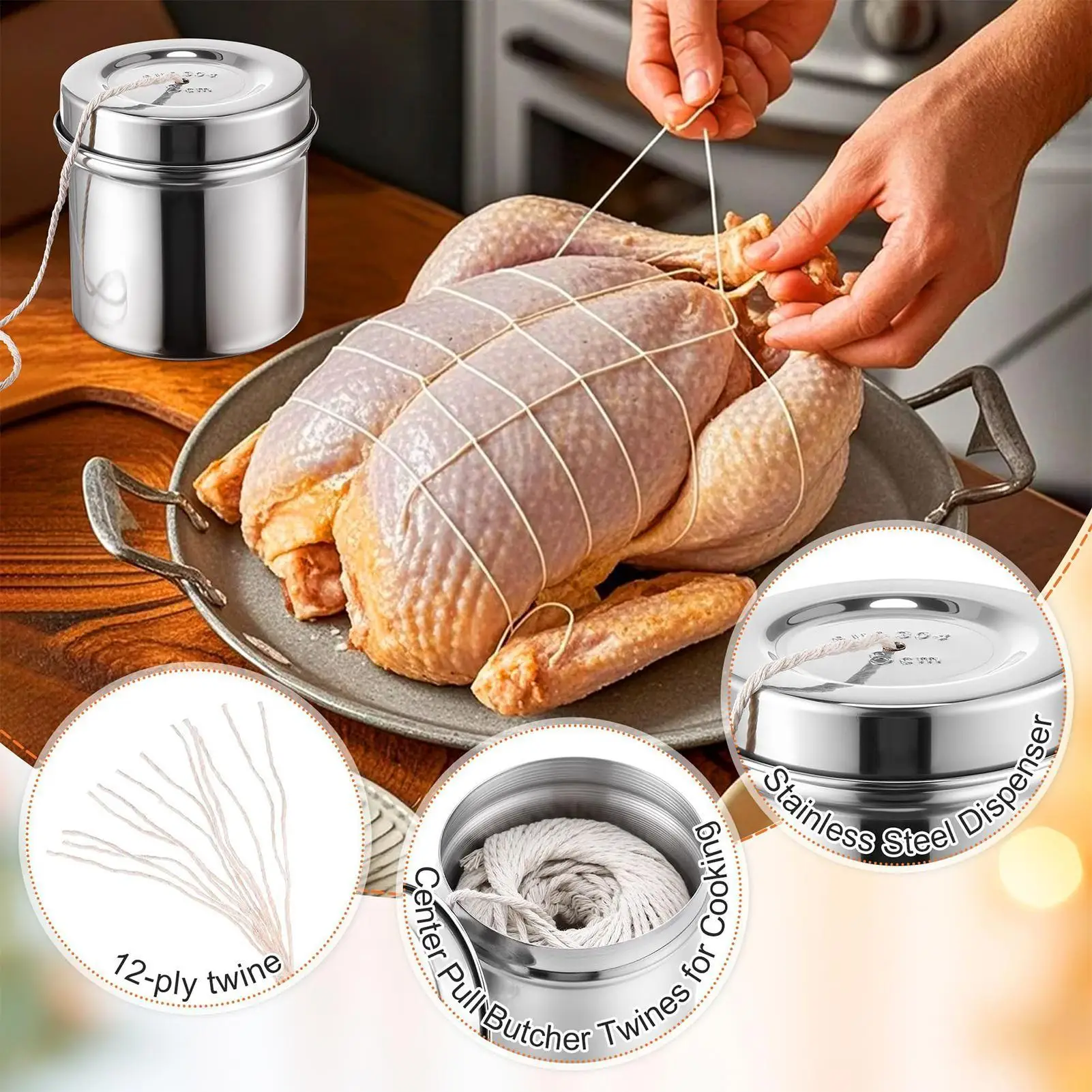 Keukengaren, 2 rollen, katoen, - Kitchen Baking Twine recensie en prijs