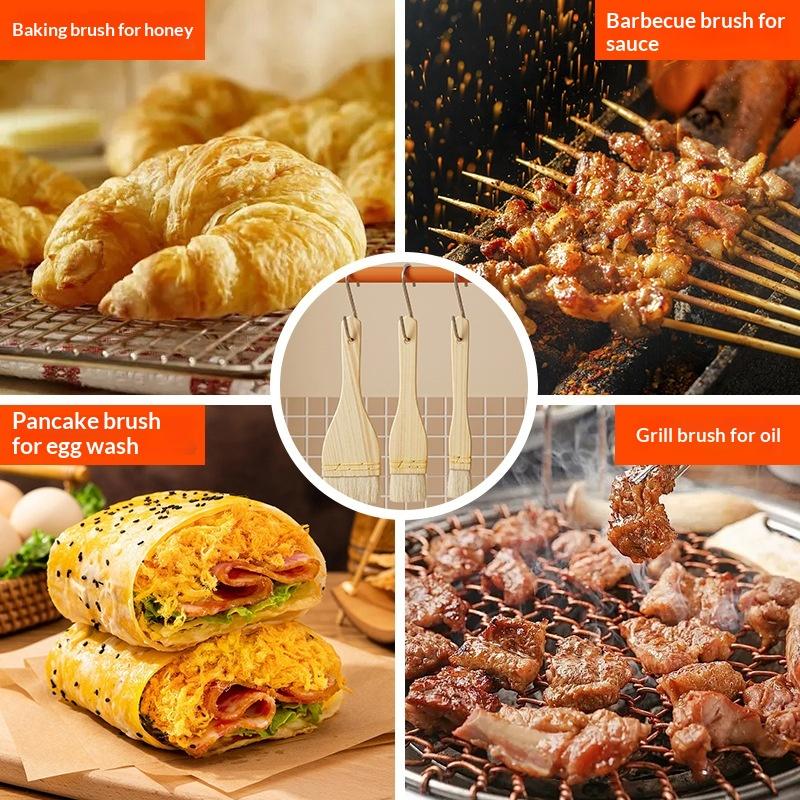 Platte wollen gebakkenborstel, - Kitchen Baking Brush recensie en prijs