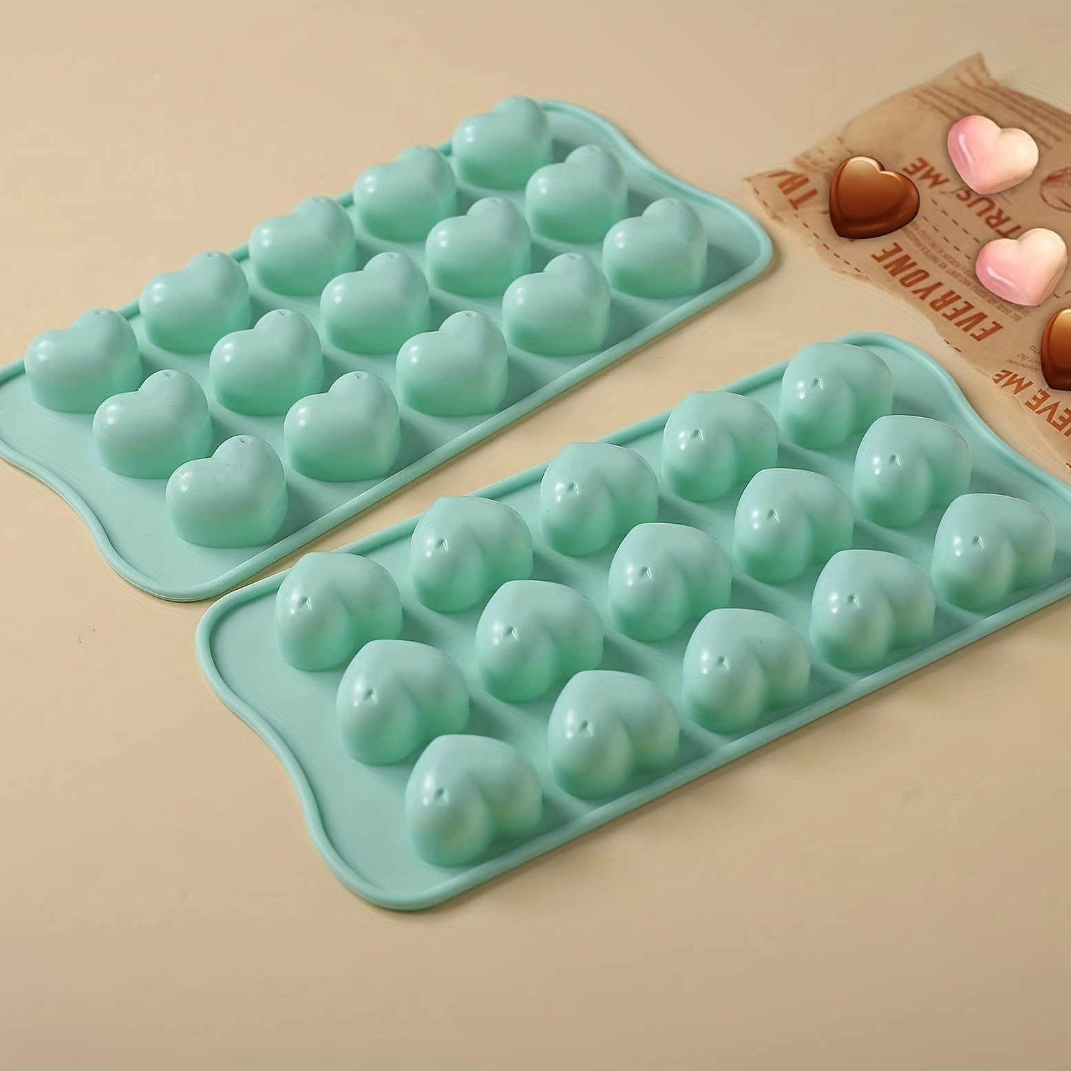 1 stuk 3D hartvormige chocolad - Baking Kitchen Diy recensie en prijs