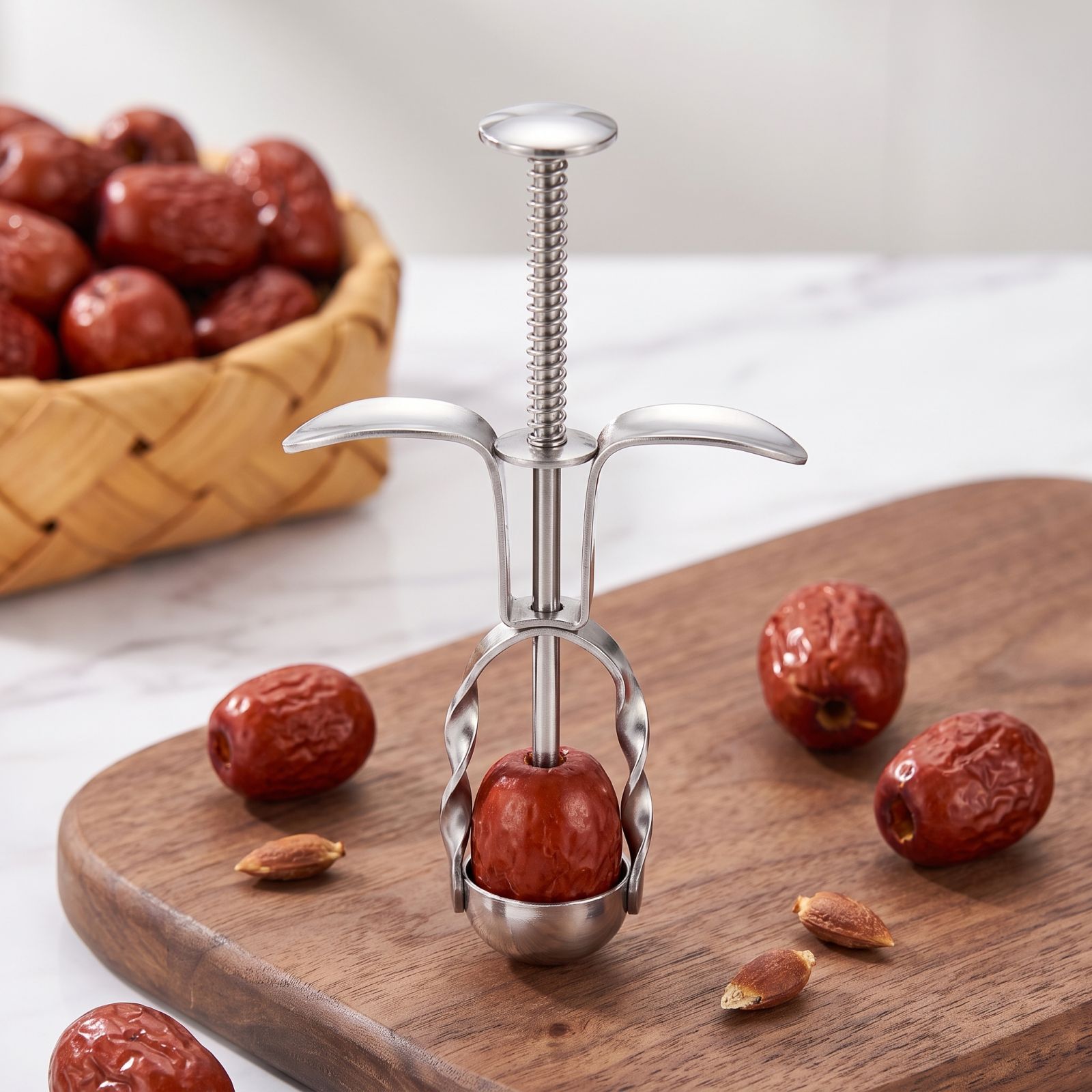 Roestvrijstalen rode dadelontp - Kitchen Tools For Baking recensie en prijs