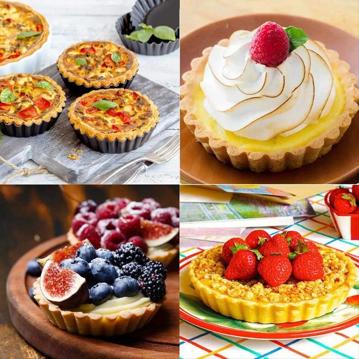 【AD121】 4 Stuks 4In/10Cm Mini  - Tart Pan Loose recensie en prijs