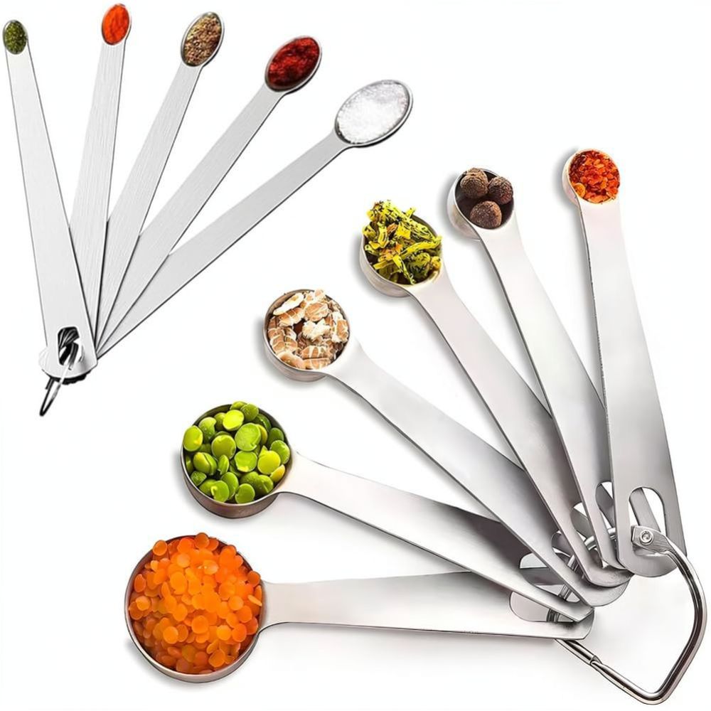 Set roestvrijstalen maatlepels - Baking (Kitchen Ingredient) recensie en prijs