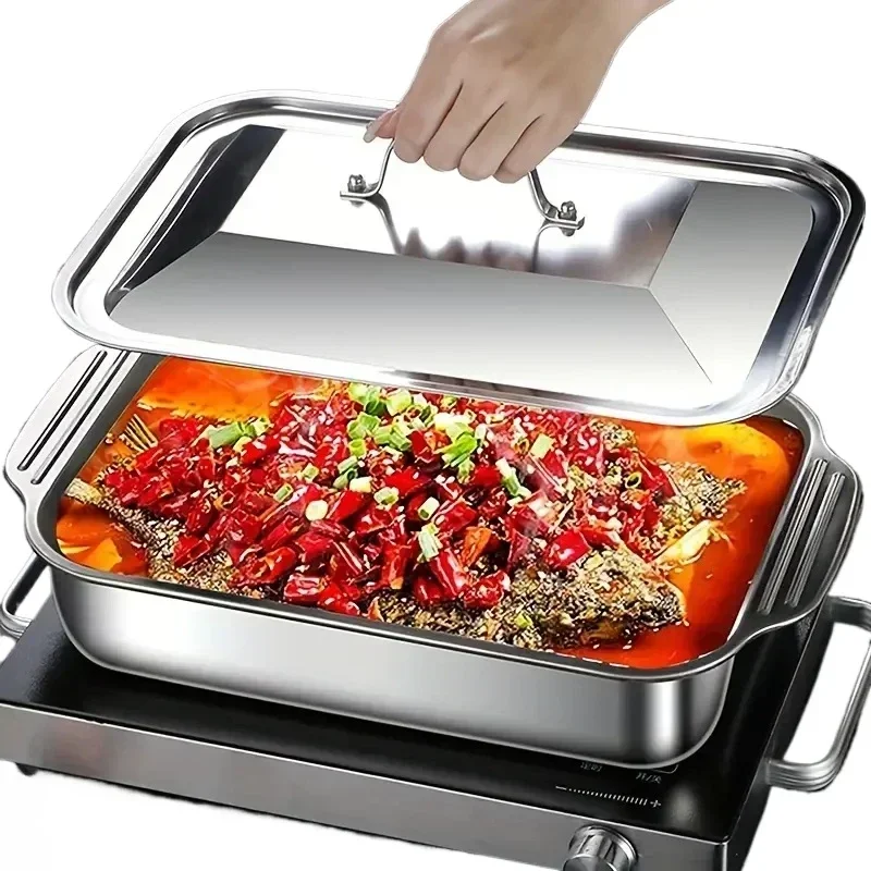 Diepe bakvorm van roestvrij st - Kitchen Oven Baking Pans recensie en prijs