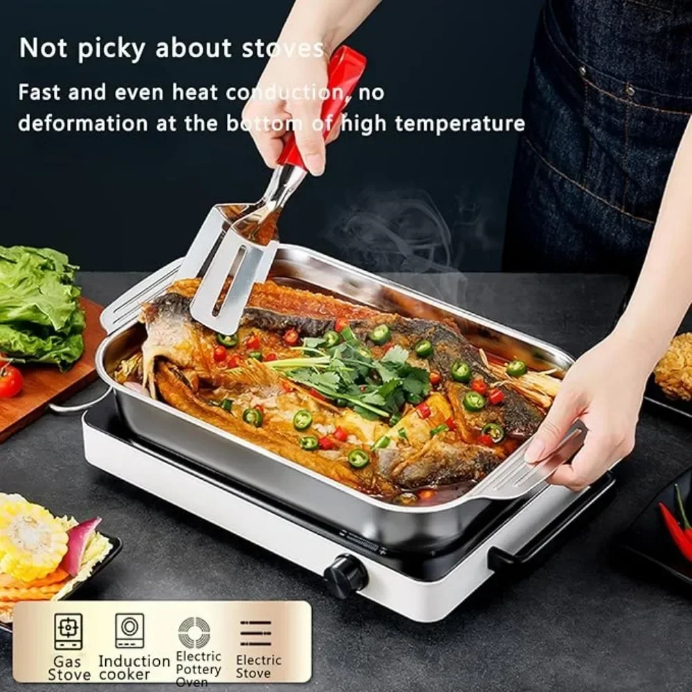 Diepe bakvorm van roestvrij st - Kitchen Oven Baking Pans recensie en prijs