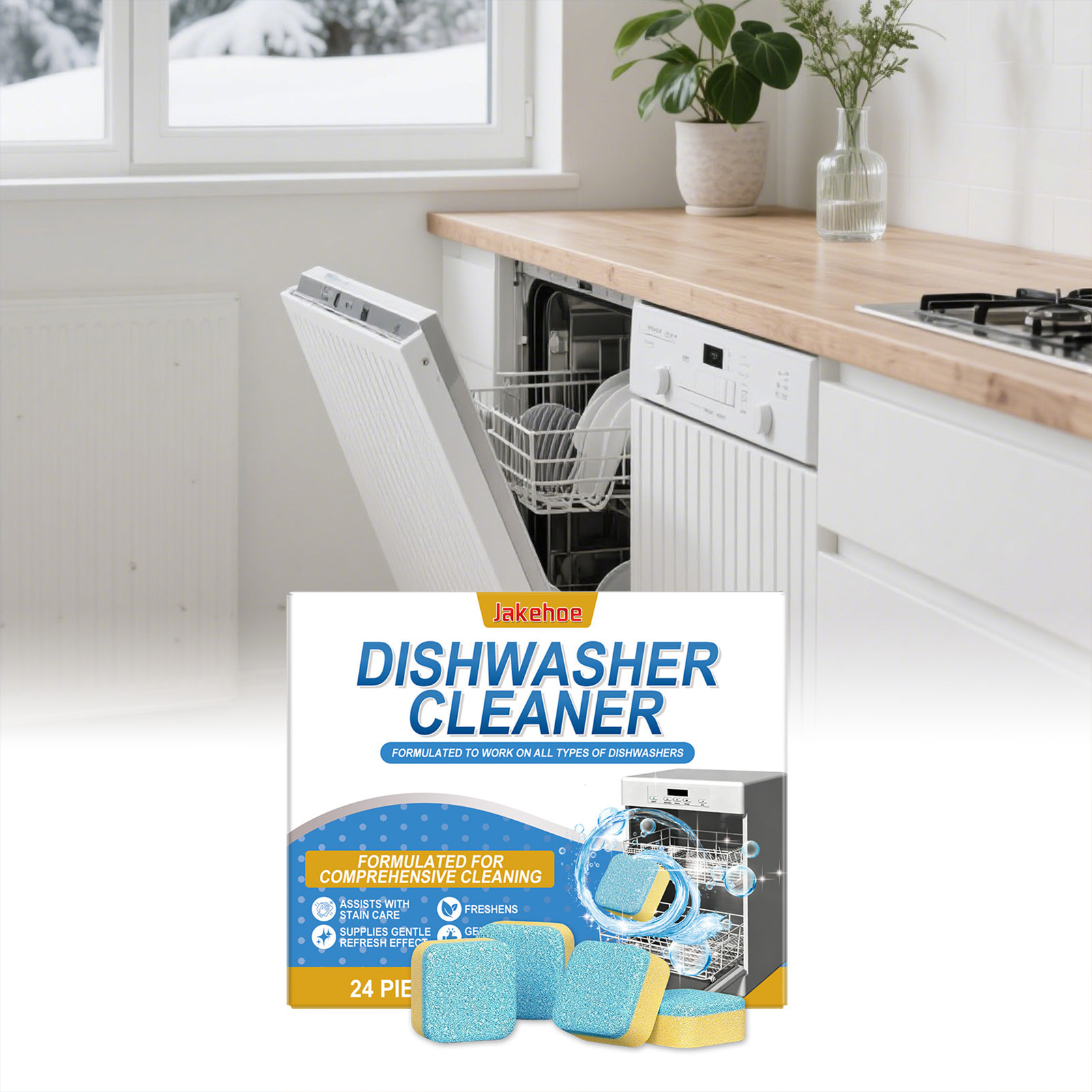 Vaatwasserreinigertabletten Kr - Kitchen Cleaner With Baking Soda recensie en prijs