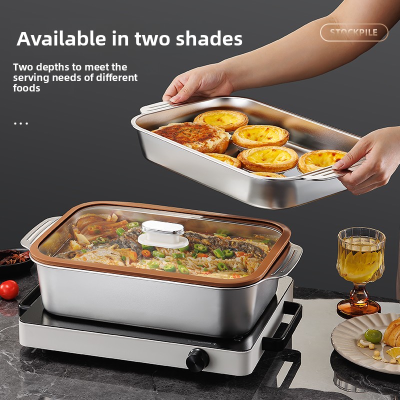 Roestvrijstalen bakvorm van vo - Kitchen Oven Baking Pans recensie en prijs